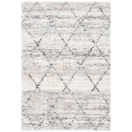 Safavieh 3 x 5 ft. Fontana Shag 800 Rectangle Area Rug Grey & Ivory FNT886F-3
